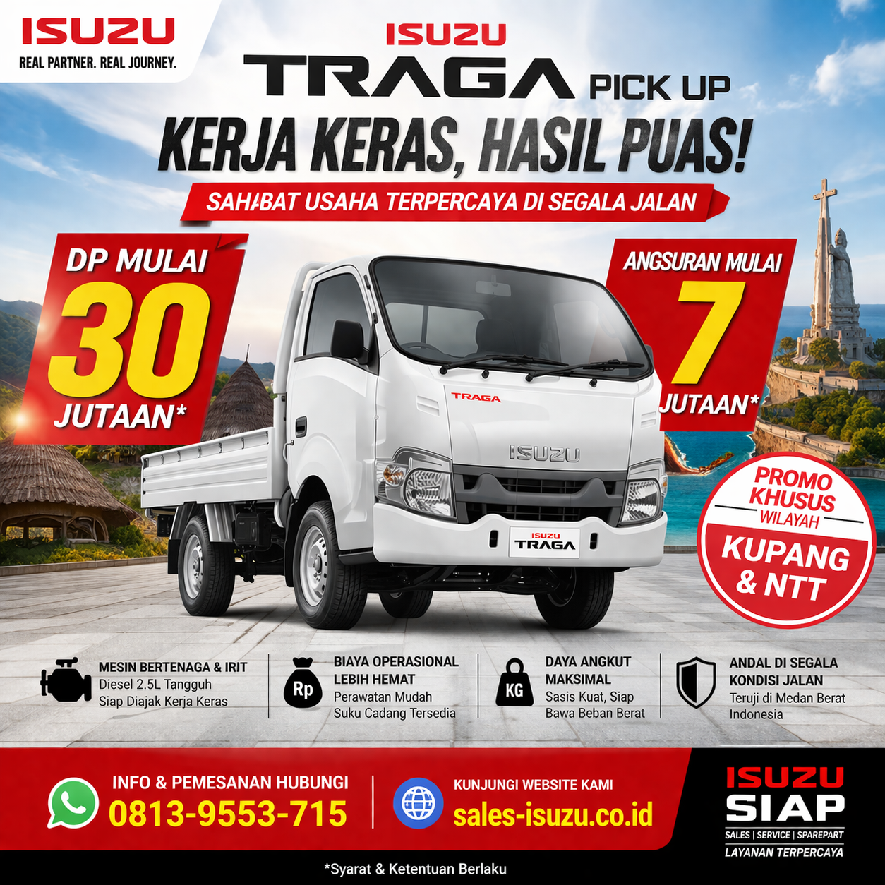 Harga Isuzu Traga di Kupang